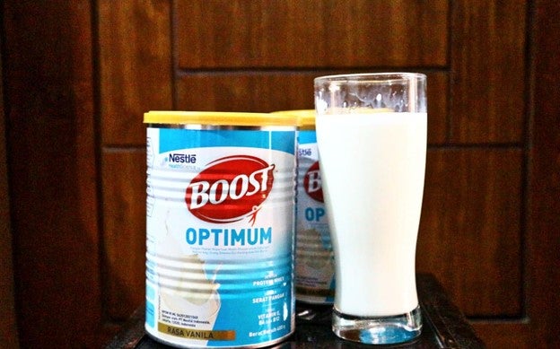  mengkonsumsi susu Boost Optimum setiap hari guna menunjang aktivitas harianny